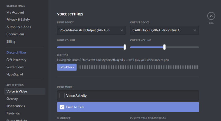 virtual audio cable discord obs